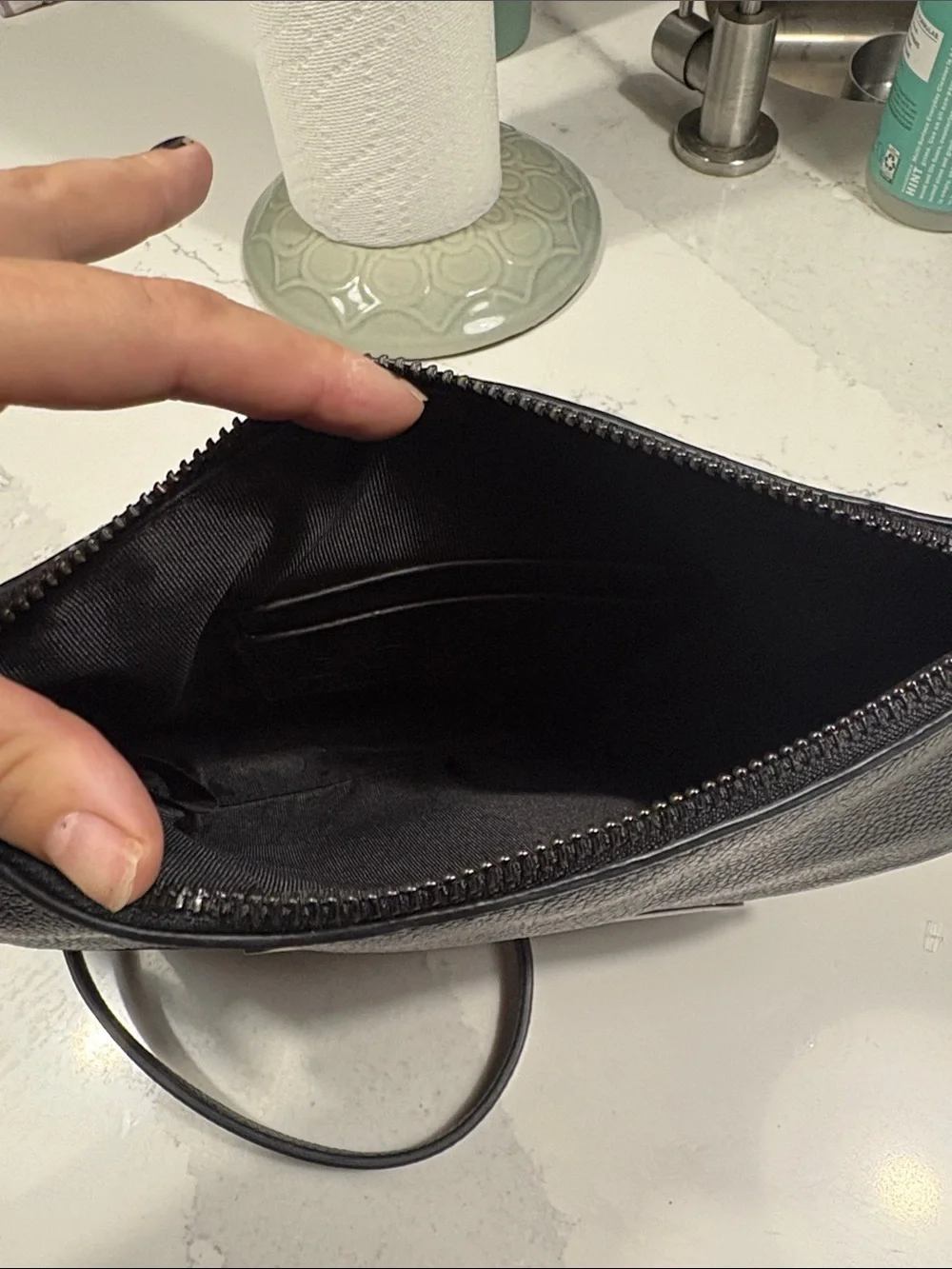 Botkier Black Pebbled Leather Convertible Crossbody